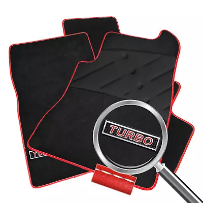 To Fit Jaguar XE Car Mats 2015+ In Black & Turbo Logo • £29.99