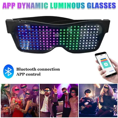 £19.49 • Buy Luminous Flash Party Glasses LED Light Up Glow Neon Shutter Shades Disco Rave UK