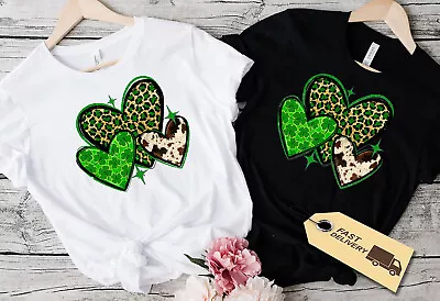 St Patrick's Day Drinking Team T-Shirt-Irish Ireland Gift Leopard Love • £3.99