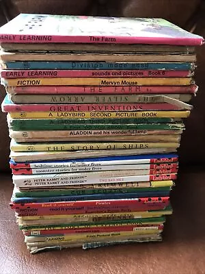 Job Lot Of 35 Vintage Ladybird Books Mixed Editions • £15