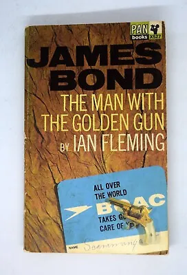 Ian Fleming The Man With The Golden Gun Hawkey Pan 1st Edition James Bond 007 • $12