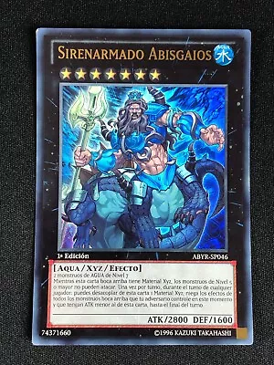 Yugioh Mermail Abyssgaios Abyr-en046 1st Ultra Light Play Spanish • $17.95