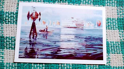 Post Card Spinnakers Crossing Elliott Bay Seattle Washington • £3.08