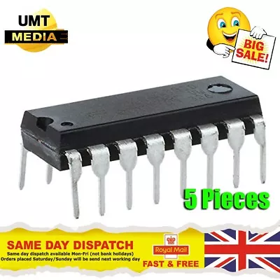 5 X L293D Motor Driver Chip Push Pull Four Channel Stepper H-bridge IC DIP UK • £3.75