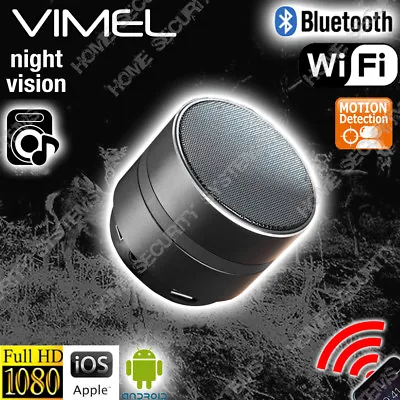 Wireless Security IP Camera Vimel Bluetooth Speaker Anti Theft Home Spy Hidden • $169