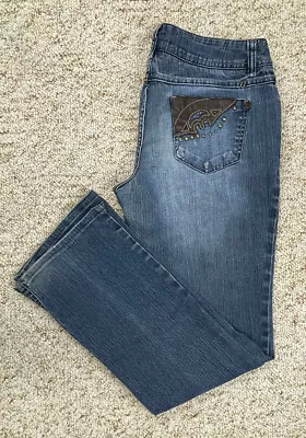 Mudd Women's Junior Low Rise Skinny Boot Denim Stretch Jeans Size 9 ( 30x30) • $19.99