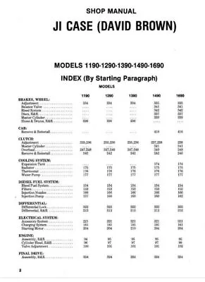 David Brown 1190 1290 1390 1490 1690 TMM Workshop Manual • £28