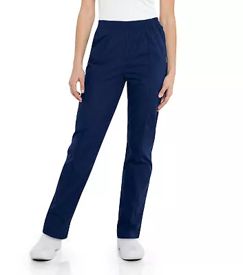 Landau Essentials Women's Elastic Waist Scrub Pants - 8320 • $23.98