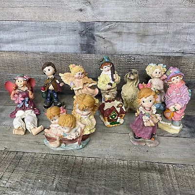 Vintage Figurine Decor Lot Of 10 Fairy Row Boat Dog • $10.46