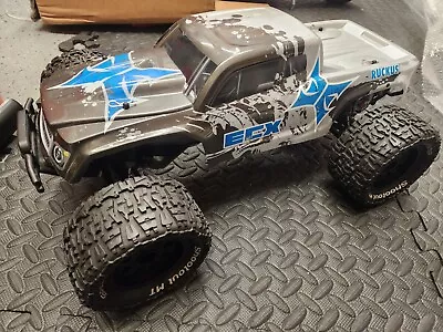 ECX Ruckus 1/10 Scale 2WD Monster Truck Charcoal Silver Untested 20   • $89.99