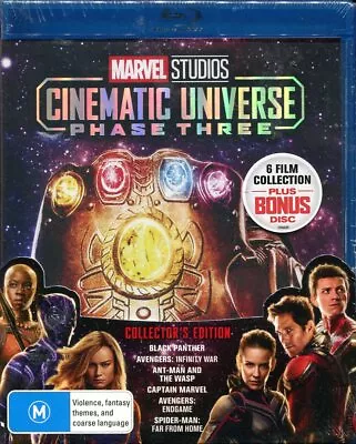 Marvel Studios Cinematic Universe Phase 3 Part 2 Blu-Ray 7-Discs NEW Region B • £29.75