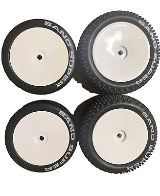 NEW 1:10 Buggy Wheels Tires 12mm Hex Hub For Tamiya Xray RC Off Road Car HSP HPI • £24.99
