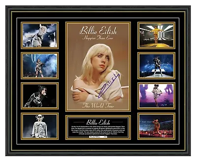 $119.99 • Buy Billie Eilish Happier Than Ever Australia 2022 Tour Signed Framed Memorabilia