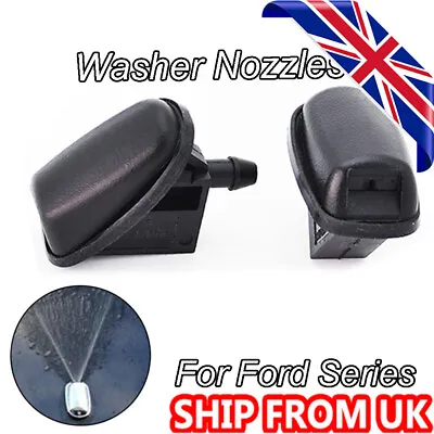 £5.44 • Buy For Ford Series Front Windscreen Water Washer Jets Nozzle X 2 - With Rubber Seal