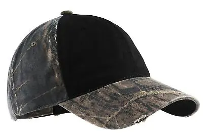 Port Authority Camo Cap With Contrast Front Panel - C807 • $11.91