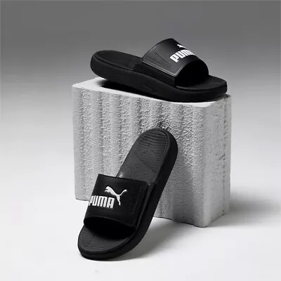 $49.95 • Buy PUMA Softride Slides - Black - Shoe - Sandal - Mens Womens - Unisex