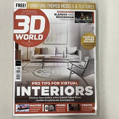 3D WORLD Magazine Pro Tips For Virtual INTERIORS Issue 302 • $13.49