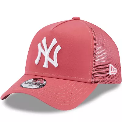 New Era Kids New York Yankees 9FORTY Snapback Trucker Cap - Pink - 6-12 Yrs • £21.95