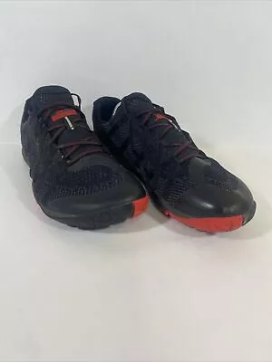 Merrell Trail Glove 4 Running Shoes Sneakers J12585 Black Red Men’s Size 11 • $33.98