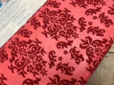 £28.39 • Buy Antique Wallpaper Roll Flocked Craft Paper Wrapping Paper 60s Floral Christmas
