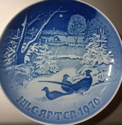 1970 B&G Bing Grondahl CHRISTMAS PLATE Jule After DENMARK Copenhagen 7  • $15.50