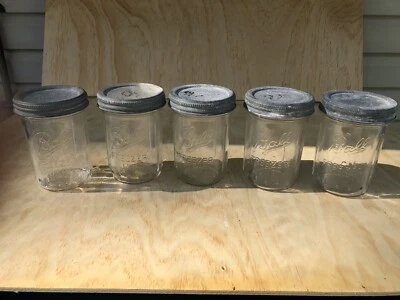 $40 • Buy 5 Vintage Ball Freezer Jar Pint Size
