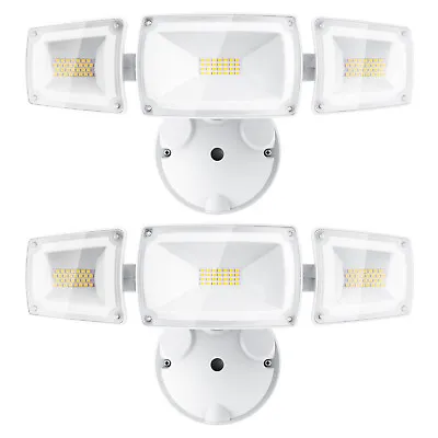 Ustellar 2 Pack 55W LED Flood Light Outdoor 5500LM Exterior Security Light 5000K • $65.99