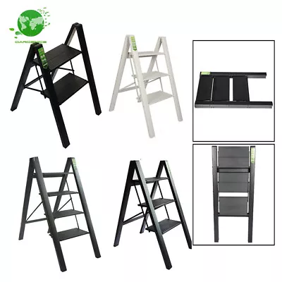 Aluminum Stool Step Ladder Sturdy Anti-Slip Portable Collapsible Stool • $53.25