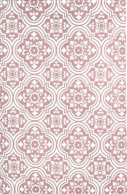 Pink Medallion Vinyl Tablecloth 60x84  W-Umbrella Hole Zipper Flannel Backed New • $13.95