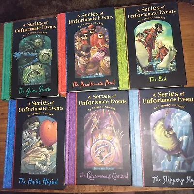 Book Bundle A SERIES OF UNFORTUNATE EVENTS BOOKS  8 To 13 • £2.40