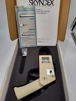 SKYNDEX SYSTEM II PROFESSIONAL SKINFOLD CALIPER Body Fat Calculator Very Nice!! • $158.88