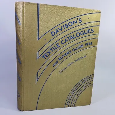 Vtg 1930s Davisons Textile Catalog Buyers Guide 1934 Weaving Knitting Machinery • $85