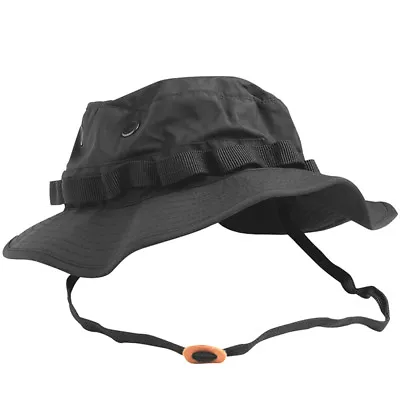 Teesar Us Gi Military Patrol Boonie Hat Trilaminate Waterproof Jungle Cap Black • £15.95