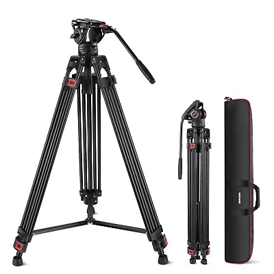 Neewer Pro Video Tripod With Fluid Head QR Plate For DJI RS Gimbals Manfrotto • $149.99