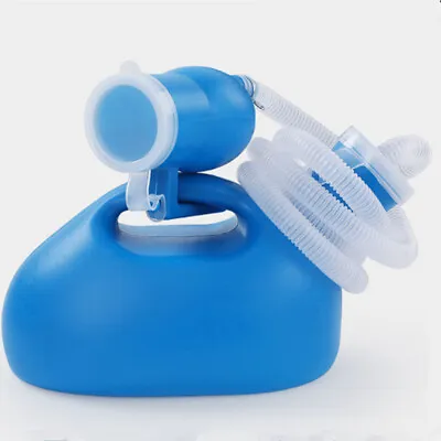 2000ML Men Portable Hospital Male Urinal Collector Urine Pee Bottle 160CM Tube • £8.45