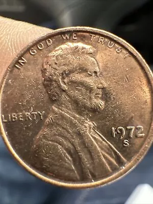 1972 S LINCOLN PENNY 1 Cent Coin 1C308 • $0.49