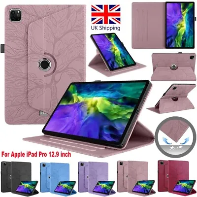For IPad Pro 12.9 2022 2021 2020 2018 Case Shockproof Leather Rotate Stand Cover • £6.23