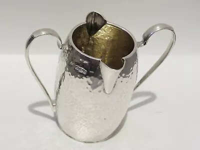 Antique Hand Made Edwardian Sterling Silver Double Spout Jug Mappin & Webb 1907 • $252.59