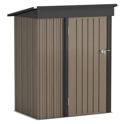 Steel Tool Shed Outdoor Metal 5x3 Storage Building Backyard Utility Lawn Garden • $223.90