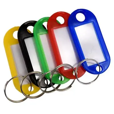 Key Ring Tags Plastic ID Tags Name Label Key Fob Tag Assorted Colours • £239.59