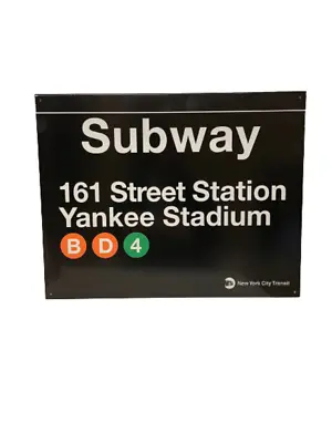 Yankee Stadium Subway Sign - MTA Officially Licensed - New York 161th Street • $24