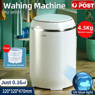 $108 • Buy NANJIREN Mini Washing Machine UV Antibacterial Auto Wash Semi-dehydrating Home