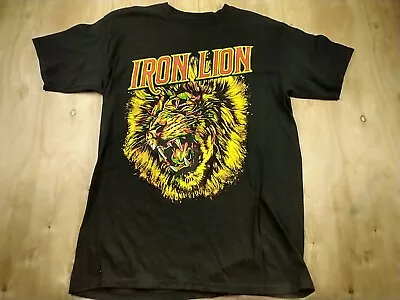 RASTAEMPIRE IRON LION BLACK T-SHIRT – MEN’S  Size M • $14.25