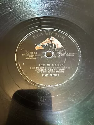RCA Victor 78 RPM Elvis Presley - Love Me Tender 20-6643 V/V+ • $18.99