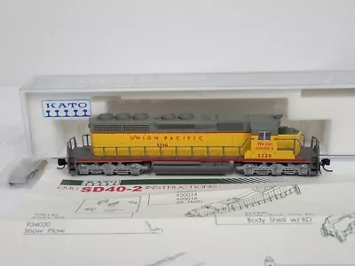 Kato N Scale No.3220 Union Pacific EMD SD40-2 Diesel Locomotive In Box #176-4812 • $64.48