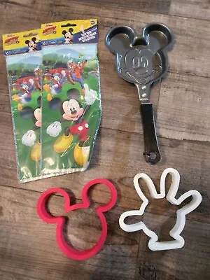 Mickey Mouse Lot Mickey Mouse Pan Mickey Pancake Mold Mickey Snack Bag • $15