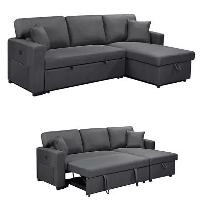 Foret 3 Seater Sofa Bed Modular Corner Pullout Lounge Couch • $669.99