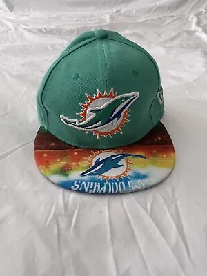 Miami Dolphins New Era 9fifty Snapback Hat Visor Print H114 • $23.08