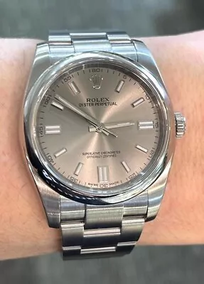 Rolex Oyster Perpetual 36  Ref. 116000  Silver Index Dial • $6900