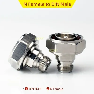 N Female To 7/16 DIN Male RF Coaxial Converter Coax Adapter N-DIN  F/M • $4.70